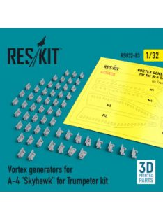   Reskit - Vortex generators for A-4 "Skyhawk" for Trumpeter kit (3D Printed) (1/32)