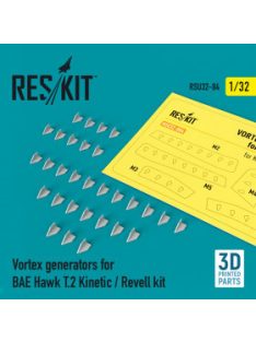   Reskit - Vortex generators for BAE Hawk T.2 Kinetic / Revell kit (3D Printed) (1/32)