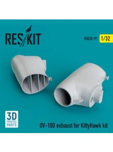   Reskit - OV-10D "Bronco" exhaust for KittyHawk kit (3D Printed) (1/32)