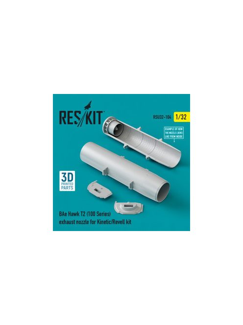 Reskit - BAe Hawk T2 (100 Series) exhaust nozzle for Kinetic/Revell kit (1/32)