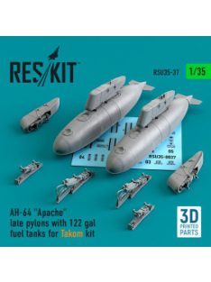   Reskit - AH-64 "Apache" late pylons with 122 gal fuel tanks for Takom kit (3D Printed) (1/35)