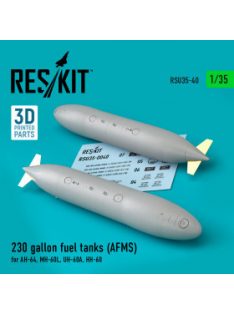   Reskit - 230 gallon fuel tanks (AFMS) for AH-64, MH-60L, UH-60A, HH-60 (2 pcs) (3D Printed) (1/35)