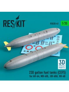   Reskit - 230 gallon fuel tanks (CEFS) for AH-64, MH-60L, UH-60A, HH-60 (3D Printed) (2 pcs) (1/35)