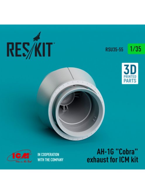 Reskit - AH-1G "Cobra" exhaust for ICM kit (3D Printed) (1/35)