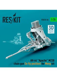   Reskit - AH-64 "Apache" M230 chain gun (in fly position) for Meng kit (3D Printed) (1/35)