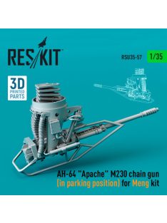   Reskit - AH-64 "Apache" M230 chain gun (in parking position) for Meng kit (3D Printed) (1/35)