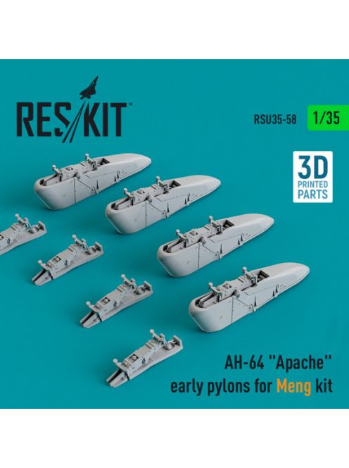 Reskit - AH-64 "Apache" early pylons for Meng kit (3D Printed) (1/35)