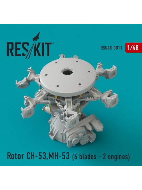 Reskit - Rotor CH-53, MH-53, HH-53 (Pave Low III, GA,GS,G, Sea Stallion) (6 blades - 2 engines) (1/48)