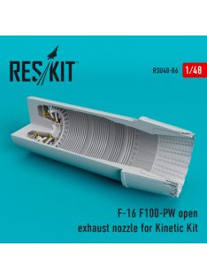   Reskit - F-16 "Fighting Falcon" (F100-PW) open exhaust nozzle for Kinetic kit (1/48)