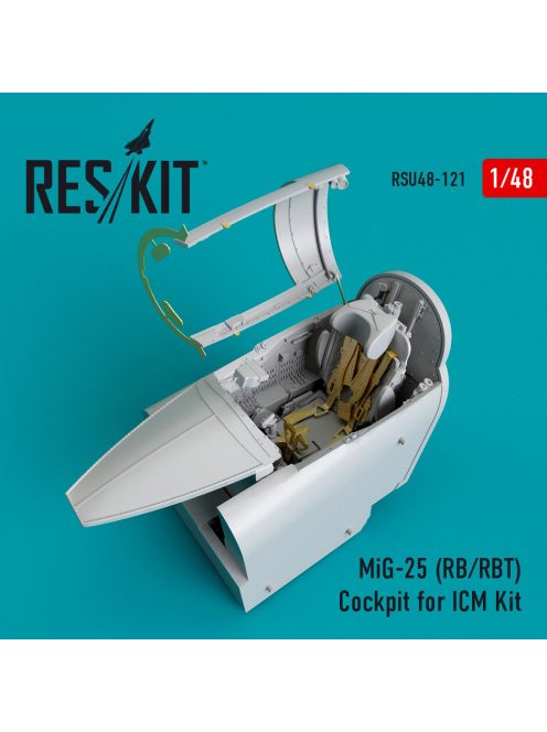 Reskit - MiG-25 (RB,RBT) Cockpit for ICM kit (1/48)