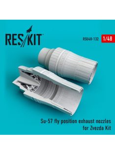   Reskit - Su-57 fly position exhaust nozzles for Zvezda kit (1/48)