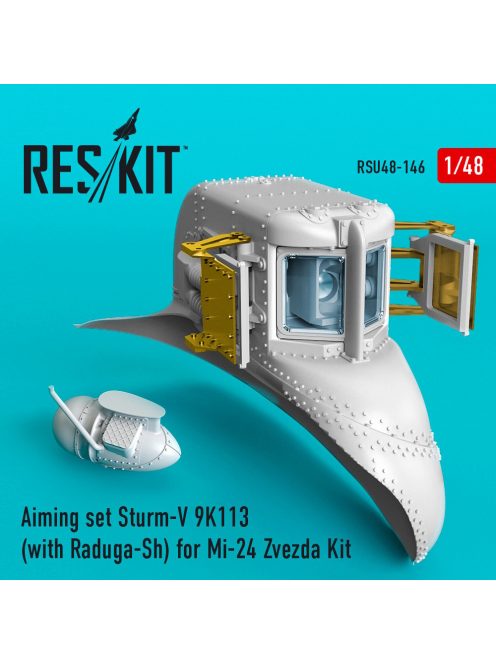 Reskit - Aiming set Sturm-V 9K113 (with Raduga-Sh) for Mi-24 for Zvezda kit (1/48)