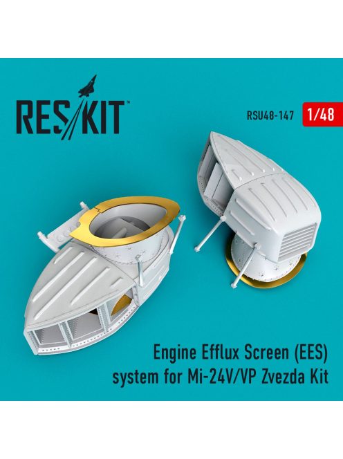 Reskit - Engine Efflux Screen (EES) system for Mi-24V/VP for Zvezda kit (1/48)