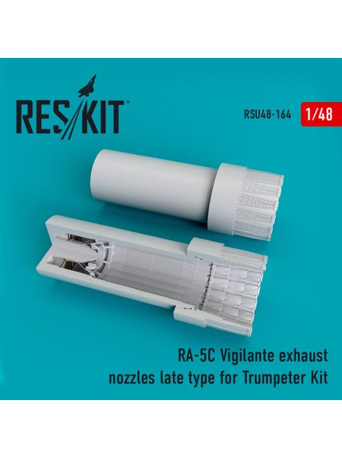 Reskit - RA-5C "Vigilante" exhaust nozzles late type for Trumpeter kit (1/48)