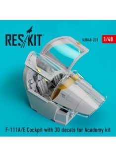   Reskit - F-111A/E Cockpit with 3D decals for Academy kit (1/48)