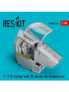   Reskit - F-111D Cockpit with 3D decals for Academy kit (1/48)