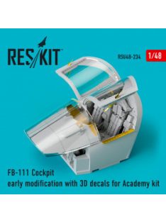   Reskit - FB-111 Cockpit early modification with 3D decals for Academy kit (1/48)