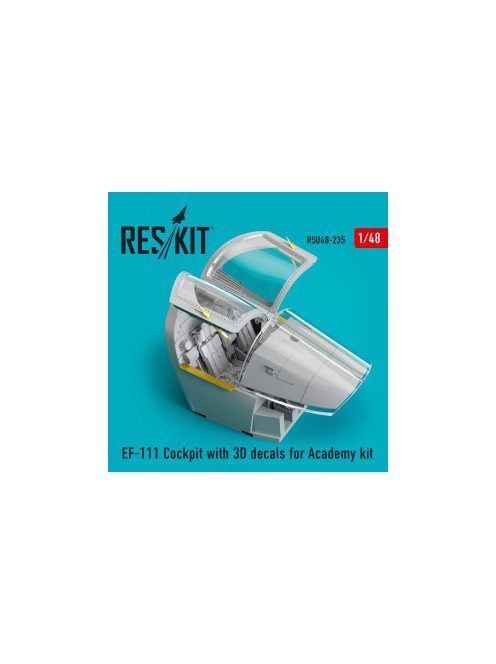 Reskit - EF-111 Cockpit with 3D decals for Academy kit (1/48)