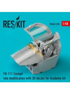  Reskit - FB-111 Cockpit late modification with 3D decals for Academy kit (1/48)