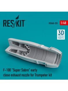   Reskit - F-100 "Super Sabre" early close exhaust nozzle for Trumpeter kit (1/48)