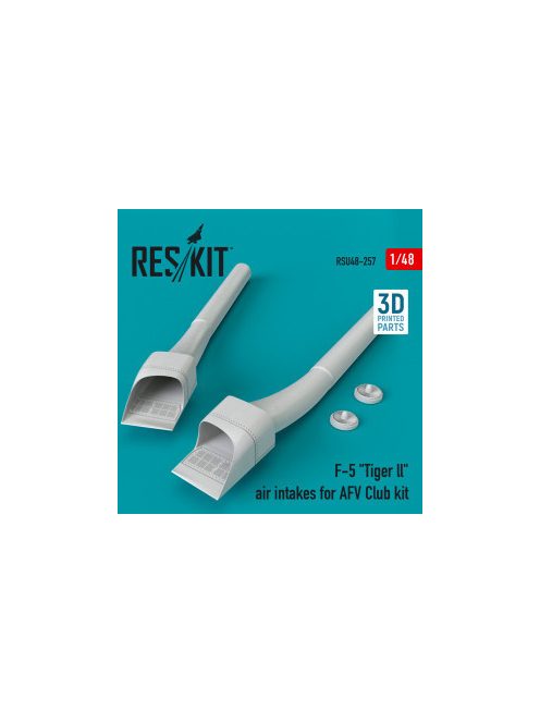 Reskit - F-5 "Tiger ll" air intakes for AFV Club kit (3D Printed) (1/48)