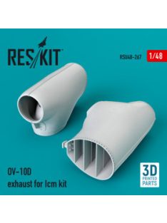 Reskit - OV-10D exhaust for Icm kit (3D Printed) (1/48)