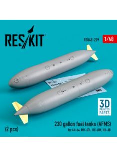   Reskit - 230 gallon fuel tanks (AFMS) for AH-64, MH-60L, UH-60A, HH-60 (2 pcs) (3D Printed) (1/48)