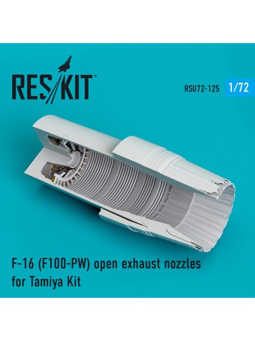 Reskit - F-16 "Fighting Falcon" (F100-PW) open exhaust nozzles for Tamiya kit (1/72)