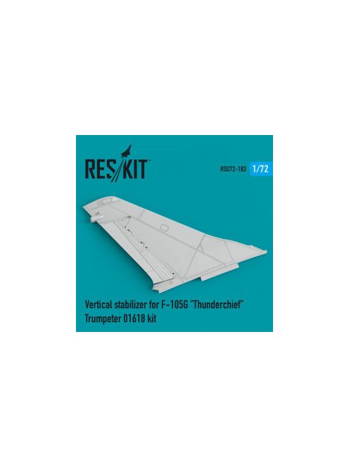 Reskit - Vertical stabilizer for F-105G "Thunderchief"  Trumpeter 01618 kit (1/72)