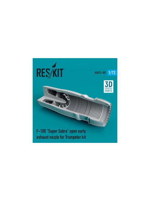 Reskit - F-100 "Super Sabre" open early exhaust nozzle for Trumpeter kit (1/72)