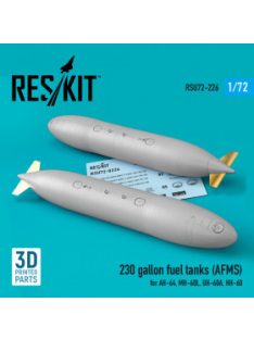   Reskit - 230 gallon fuel tanks (AFMS) for AH-64, MH-60L, UH-60A, HH-60 (2 pcs) (3D Printed) (1/72)