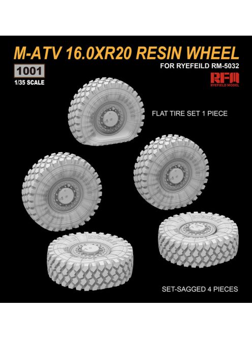 Rye Field Model - M-ATV 16 x r20 Resin Wheel