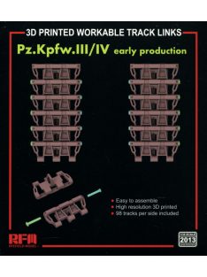   Rye Field Model - Panzer III / IV early workable tracks (3D printed)