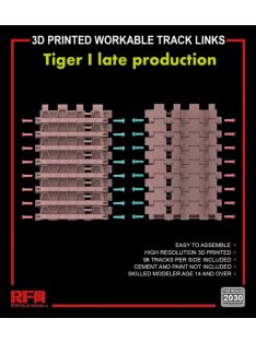   Rye Field Model - 3D printed  Workable track links for Tiger I late