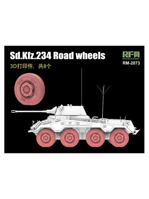 Rye Field Model - Road Wheels for Sd.Kfz. 234 (3D printed)