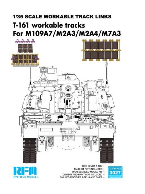 Rye Field Model - T-161 workable tracks for M109A7/M2A3/M2A4/M7A3