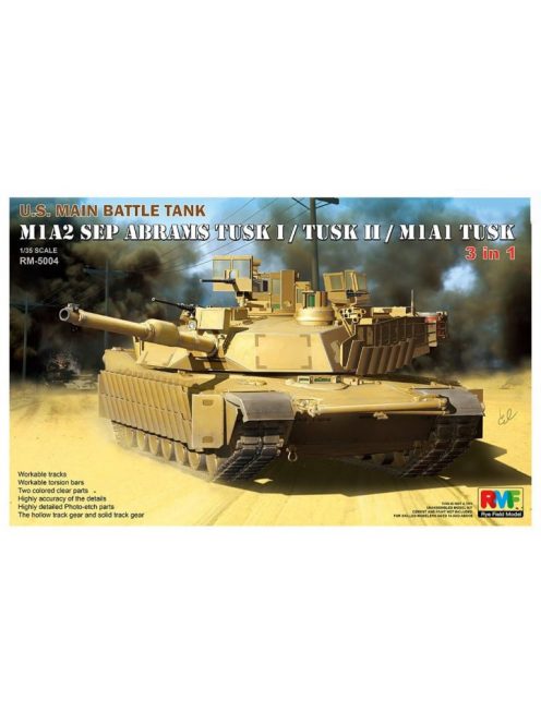 Rye Field Model - M1A2 SEP Abrams Tusk I/Tusk II/M1A1 Tusk
