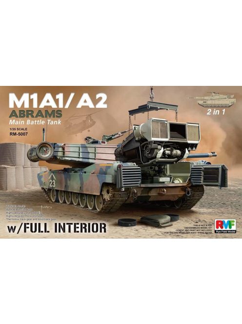 Rye Field Model - M1A1/ A2 Abrams w/Full Interior 2 in 1