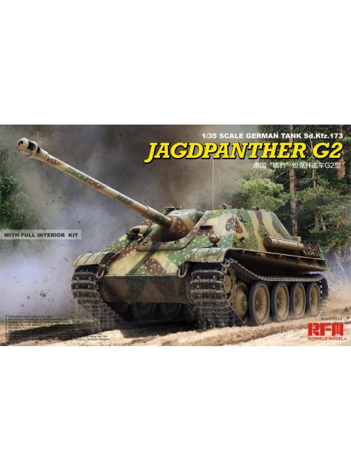 Rye Field Model - Jagdpanther G2 with full interior & workable track links