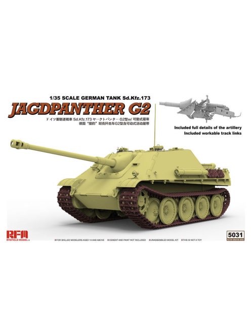 Rye Field Model - Jagdpanther G2 with Workable Track Links