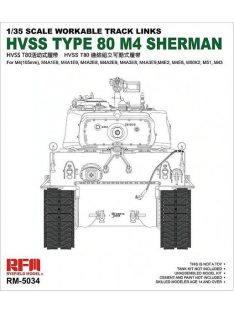 Rye Field Model - HVSS T80 M4 Sherman Workable Track Links