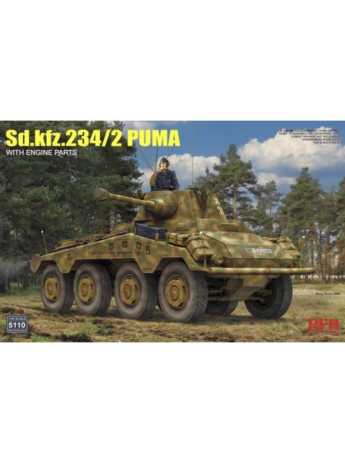 Rye Field Model - Sd.Kfz. 234/2 PUMA w/engine parts