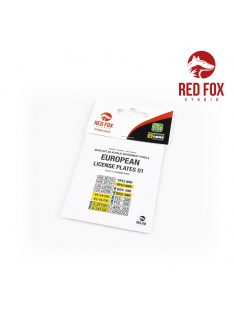 Red Fox Studio - 1/24 European Lincense plates vol.01
