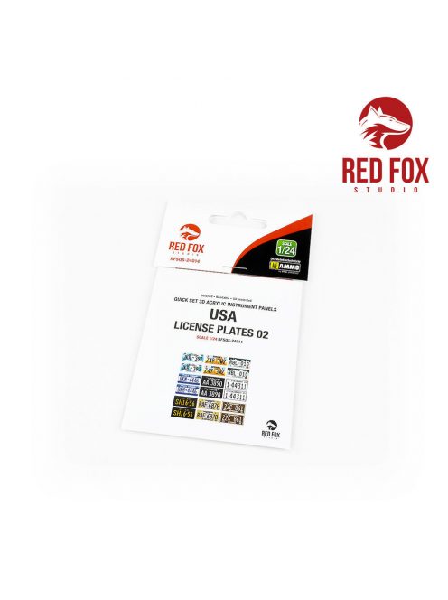 Red Fox Studio - 1/24 USA License plates  vol.02