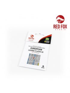 Red Fox Studio - 1/24 European Lincense plates vol.02