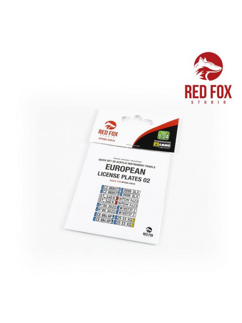 Red Fox Studio - 1/24 European Lincense plates vol.02