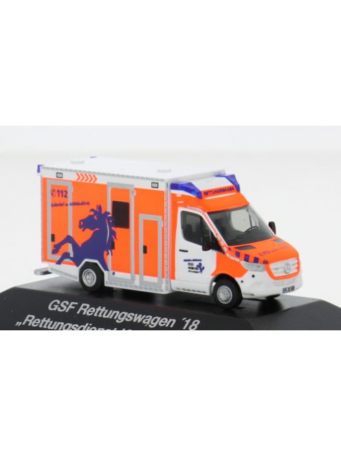 Rietze - GSF RTW, 2018, Rettungdienst Kreis Herford, 1:87