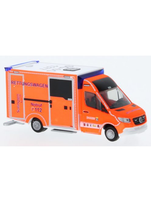 Rietze - Wietmarscher Ambulanzfahrzeuge RTW, 2018, Rettungsdienst Solingen, 1:87