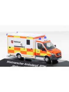   Rietze - Wietmarscher Ambulanzfahrzeuge RTW, 2018, Malteser Nürnberg, 1:87