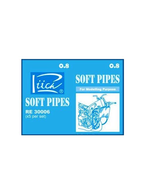 Riich Models - Soft pipes 0,8mm X 200mm 5 pcs